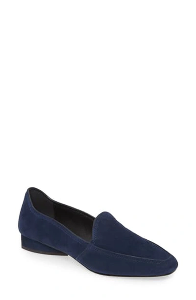 Shop Donald Pliner Icon Loafer In Navy Suede