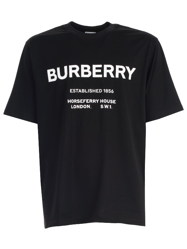 Burberry T-Shirt W/Maxi Logo In Black | ModeSens