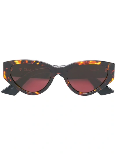 Shop Dior Eyewear  Spirit 2 Sunglasses - Brown