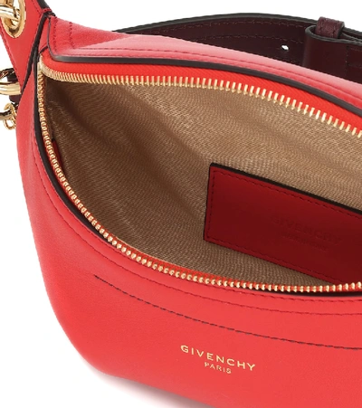 Shop Givenchy Whip Small Leather Belt Bag In Red