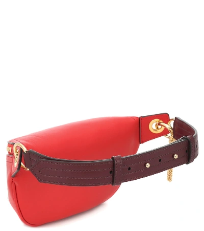 Shop Givenchy Whip Small Leather Belt Bag In Red