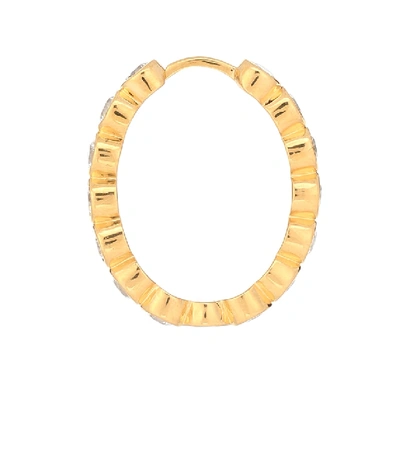 Shop Theodora Warre Medium Gold-plated Hoop Earrings