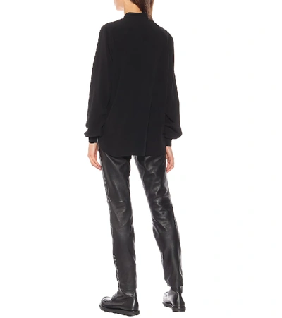 Shop Givenchy Silk Shirt In Black