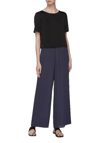 Shop Theory Wide Leg Crepe Silk Pants