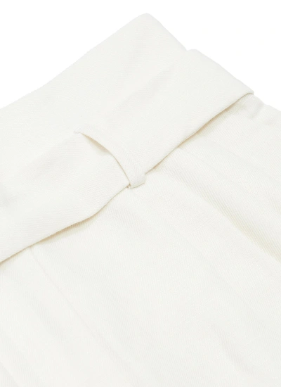Shop Frame 'tie Up' Linen-cotton Shorts