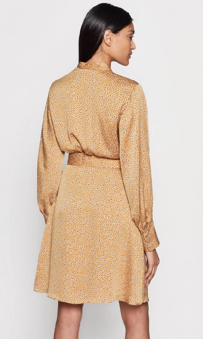 Shop Equipment Fanetta Dress In Ocre Multi