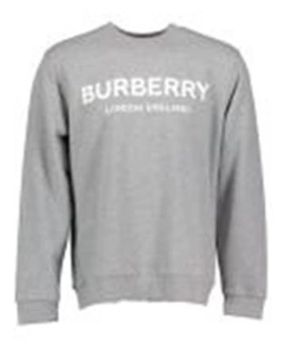 Shop Burberry Logo Print Sweater In Grey