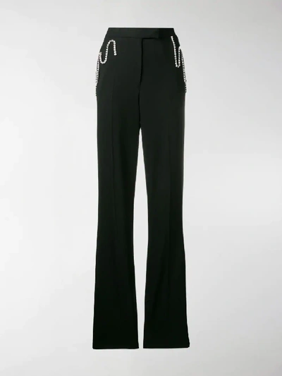 Shop Christopher Kane Squiggle Cupchain Tailored Trousers In Black