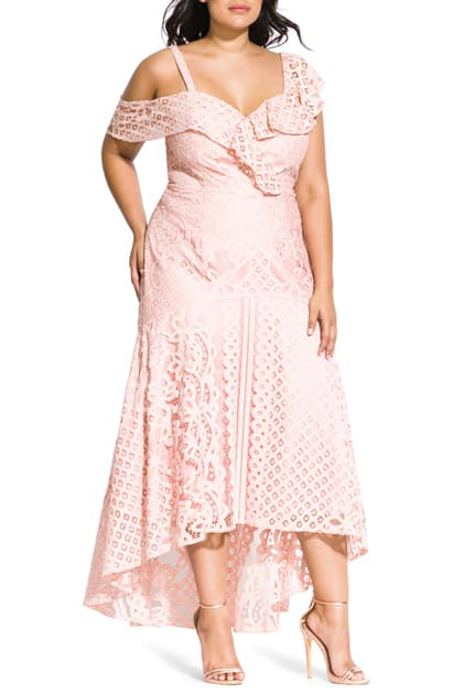 city chic pink dress