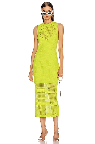 Shop A.l.c . Monaghan Dress In Green In Citronella