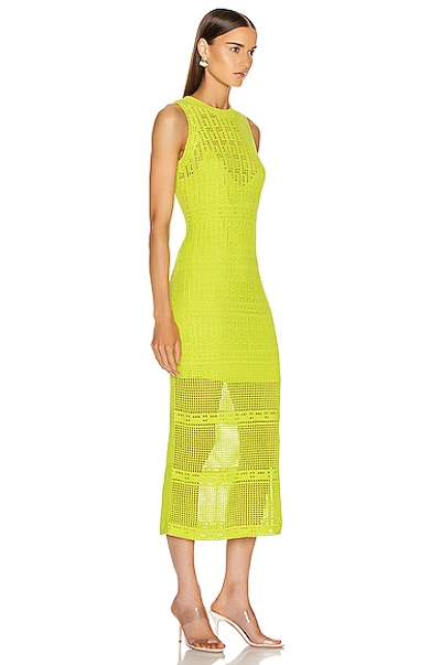 Shop A.l.c . Monaghan Dress In Green In Citronella