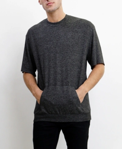 Shop Coin Men's Ultra Soft Lightweight Short-sleeve Pocket T-shirt In Charcoal