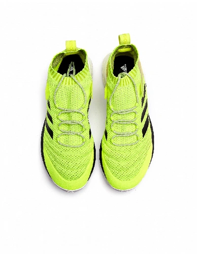 Shop Gosha Rubchinskiy Neon Green Copa Mid Sneakers