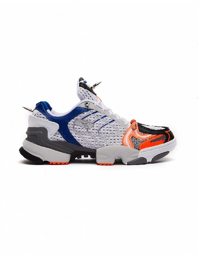 Shop Vetements Grey & Orange Spike Runner 400 Sneakers In Multicolor