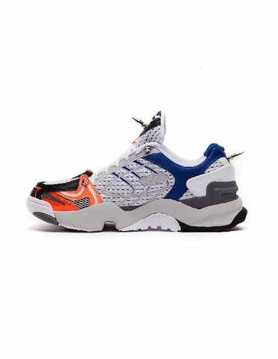 Shop Vetements Grey & Orange Spike Runner 400 Sneakers In Multicolor