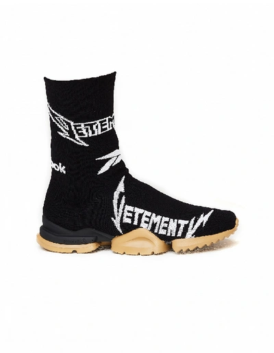 Shop Vetements Reebok High-top Sock Sneakers In Black