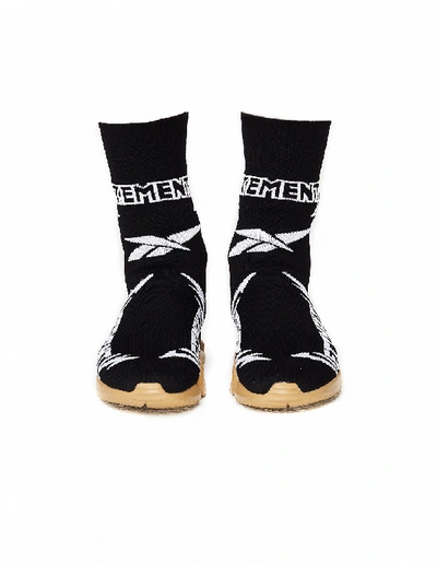Shop Vetements Reebok High-top Sock Sneakers In Black
