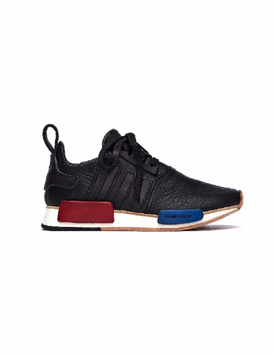 Shop Hender Scheme Adidas Nmd R1 Black Leather Sneakers