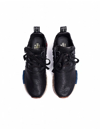 Shop Hender Scheme Adidas Nmd R1 Black Leather Sneakers