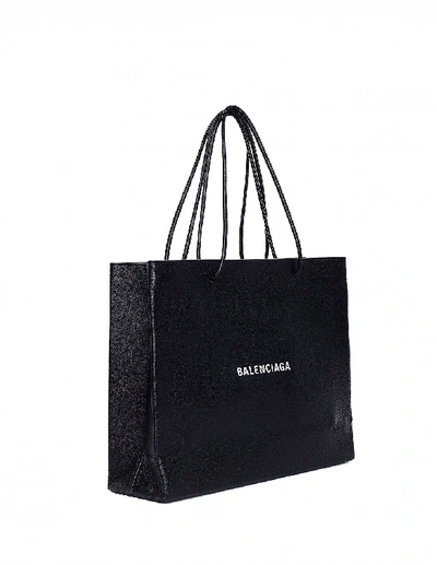 Shop Balenciaga Black Shopping Tote M