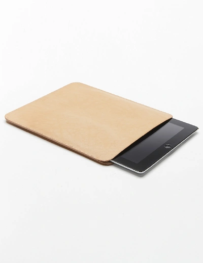 Shop Isaac Reina Beigeleather Ipad Case