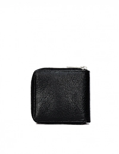 Shop Yohji Yamamoto Black Leather Wallet