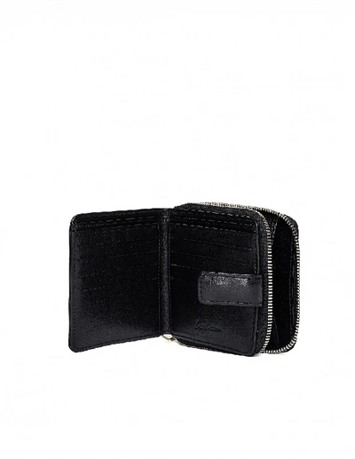 Shop Yohji Yamamoto Black Leather Wallet