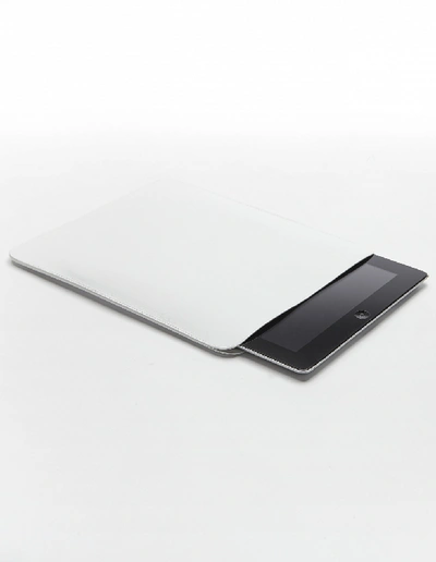 Shop Isaac Reina White Leather Ipad Case