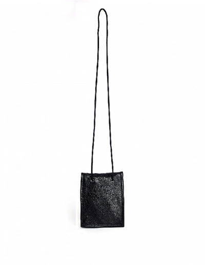 Shop Balenciaga Black Leather Explorer Pouch Strap