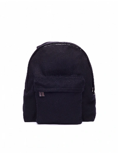 Shop Yohji Yamamoto Black Wool Backpack