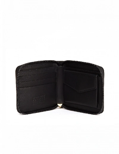 Shop Maison Margiela Black Glam Slam Leather Wallet