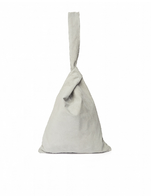 light grey suede bag