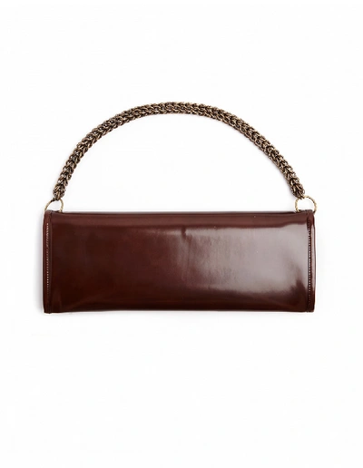 Shop Vetements X Eastpak Leather Clutch Bag In Brown