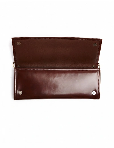 Shop Vetements X Eastpak Leather Clutch Bag In Brown