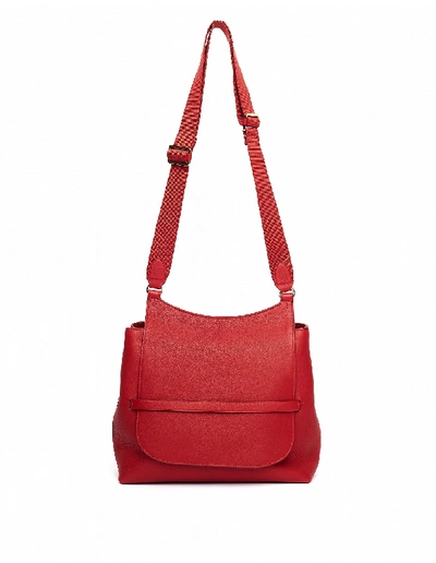 Shop The Row Red Leather Sideby Bag