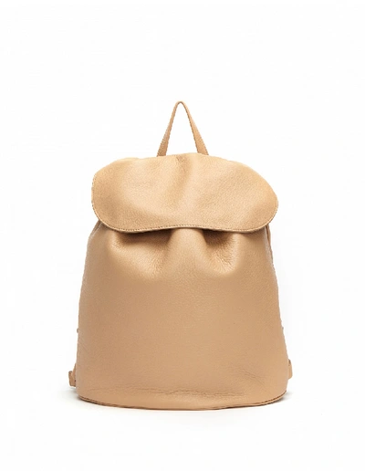 Shop The Row Knapsack Leather Backpack In Beige