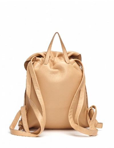 Shop The Row Knapsack Leather Backpack In Beige