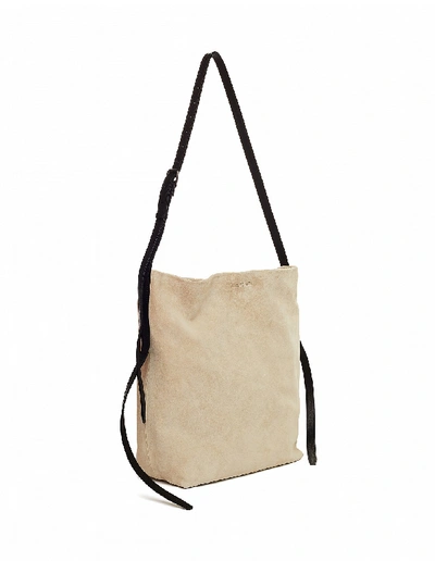 Shop Ann Demeulemeester Beige Suede Bag