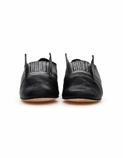 Shop Yohji Yamamoto Repetto Black Leather Loafers