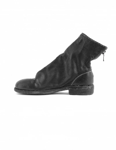 Shop Guidi Black Leather Boots