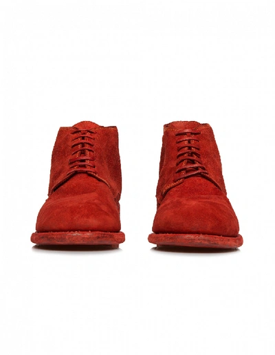 Shop Guidi Red Suede Boots