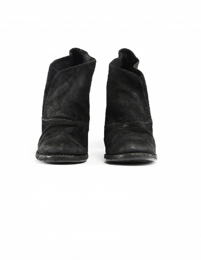 Shop Guidi Suede Ankle Boots In Black