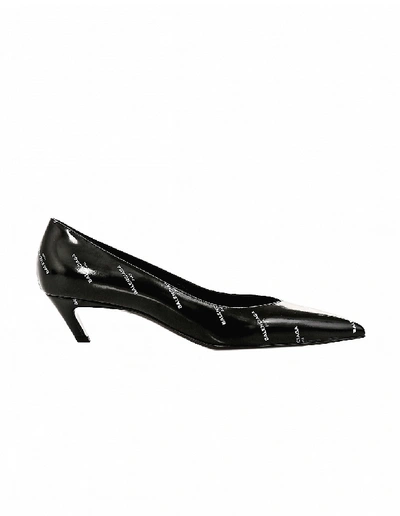 Shop Balenciaga Slash Kitten Heels In Black