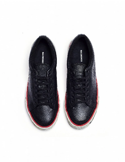 Shop Balenciaga Black Leather Match Sneakers