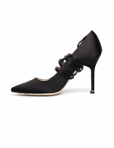 Shop Vetements X Manolo Blahnik Pumps In Black