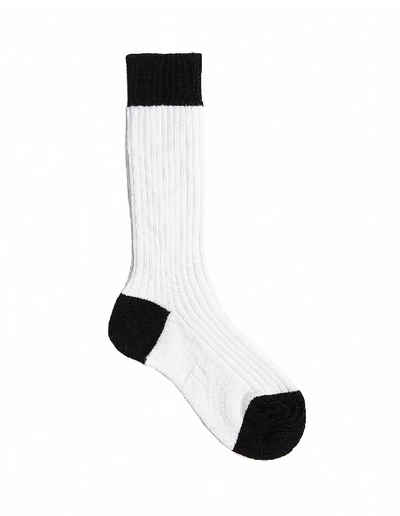 Shop Raf Simons White Cotton Socks