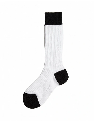 Shop Raf Simons White Cotton Socks