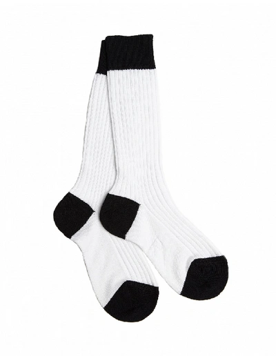 Shop Raf Simons White Cotton Socks