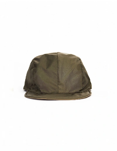 Shop Hender Scheme Khaki Nylon Reversible Cap