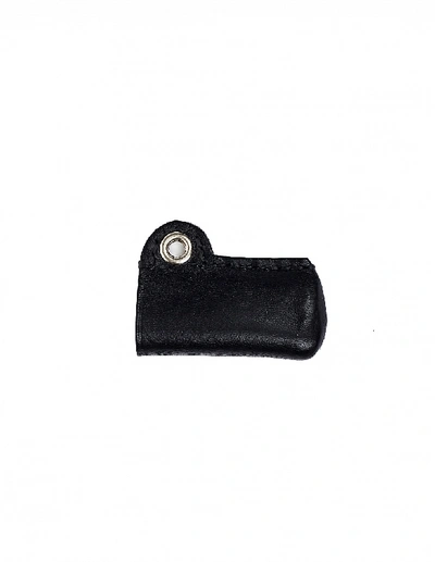 Shop Yohji Yamamoto Leather Lighter Case In Black